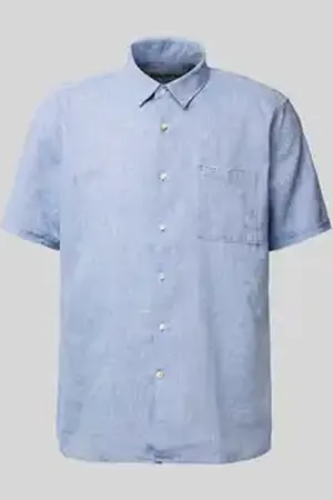 Barbour Regular fit linnen overhemd met borstzak, model 