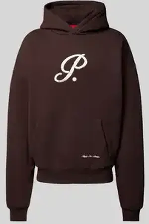 Prohibited Oversized hoodie met labelstitching, model 