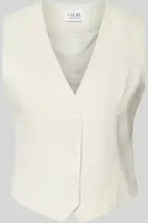 VILLA SOPHIE Linnen gilet met V-hals, model 