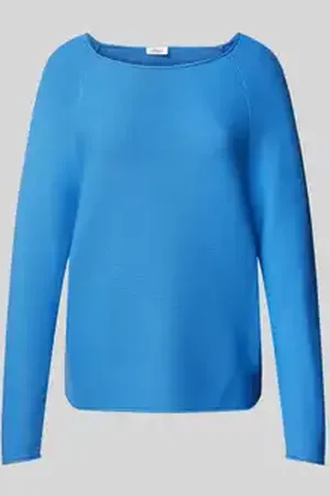 QS by s.Oliver Regular fit gebreide pullover van katoenmix met raglanmouwen