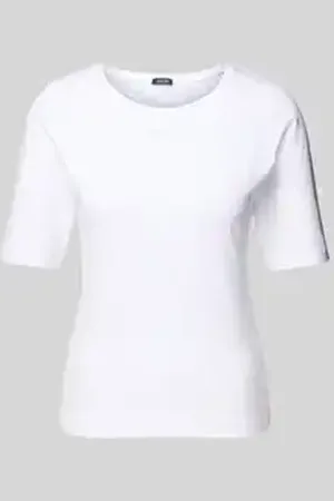 JOOP! T-shirt met geribde ronde hals, model 