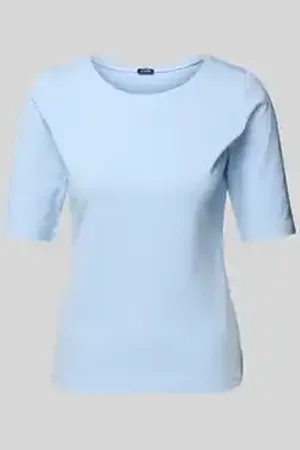 JOOP! T-shirt met geribde ronde hals, model 
