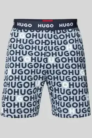 HUGO BOSS Regular fit korte broek met elastische band met label, model 