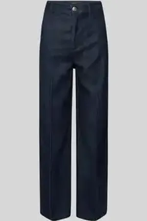 QS by s.Oliver Loose fit jeans in culottestijl met logo-applicatie, model 
