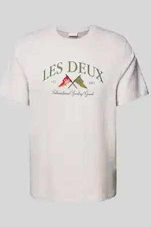 Les Deux T-shirt met labelstitching, model 