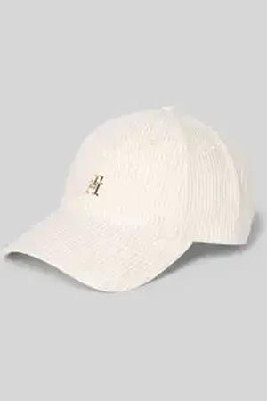 Tommy Hilfiger Baseballpet van zuiver linnen met logo-applicatie