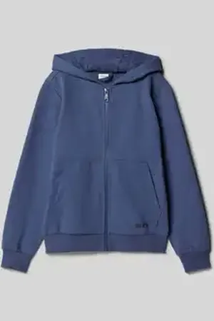 QS by s.Oliver Regular fit sweatjack van katoenmix
