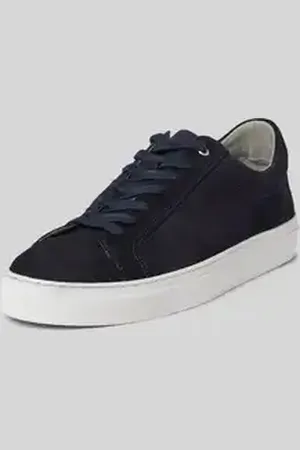 Digel Leren sneakers met labeldetail, model 