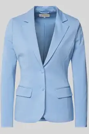 TOM TAILOR Shaped fit blazer in een mix van jersey en viscose met gestileerde paspelzakken