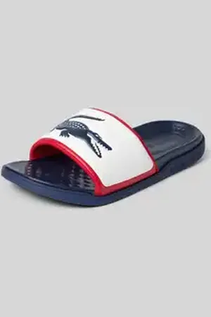 Lacoste Slippers met labeldetail, model 