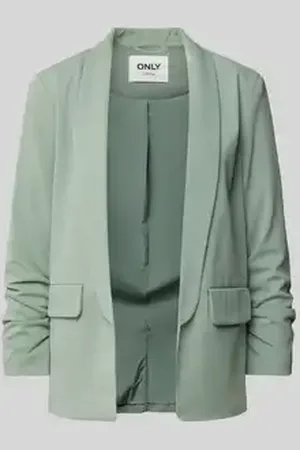 ONLY Regular fit blazer met geplooide 3/4-mouwen, model 