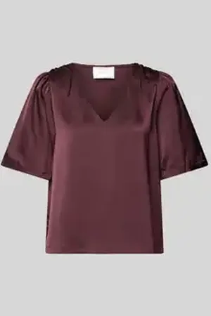 Neo Noir Regular fit blouseshirt met V-hals