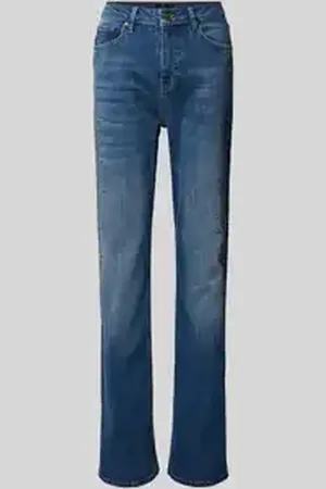 monari Straight leg jeans met studs
