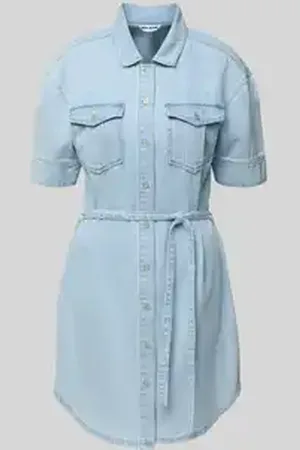 DKNY Jeansjurk met strikceintuur en 1/2-mouwen