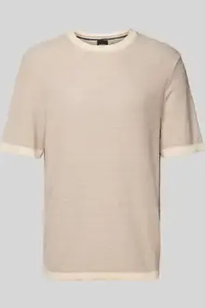 HUGO BOSS T-shirt met ribboorden, model 