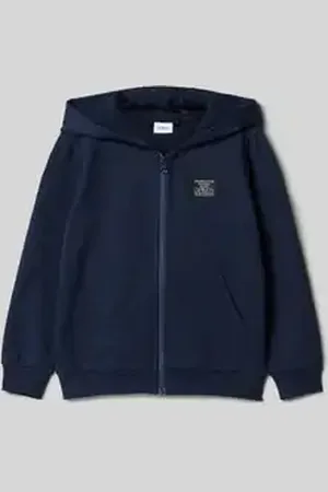 QS by s.Oliver Regular fit sweatjack van katoenmix