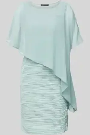 Swing Cocktailjurk met asymmetrisch cape