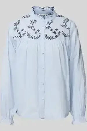 B YOUNG Regular fit overhemdblouse met broderie anglaise, model 