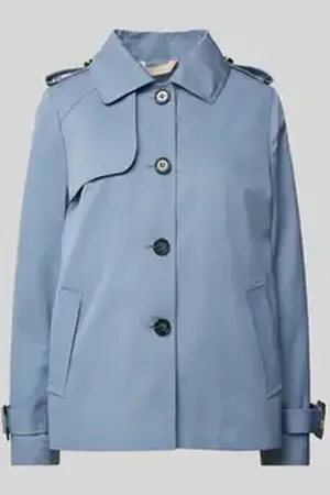 Christian Berg Trenchcoat met mouwtrensjes en steekzakken