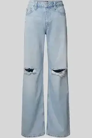 Tommy Hilfiger Wide leg jeans van een mix van katoen en lyocell, model 