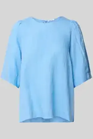 Seidensticker Regular fit linnen blouseshirt met 1/2-mouwen