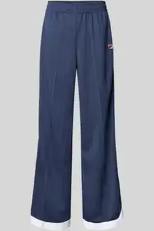 Fila Straight leg trainingsbroek met logobadge, model 