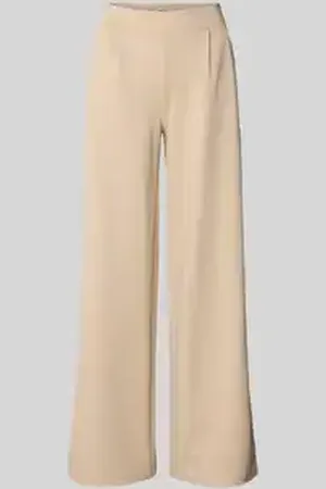 Ichi Straight leg bandplooibroek met galons, model 