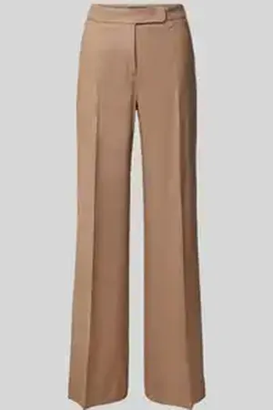 Windsor Slim fit linnen broek met persplooien