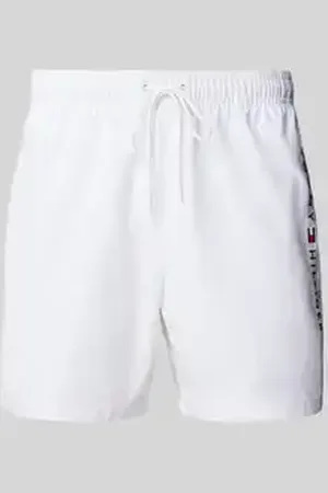 Tommy Hilfiger Regular fit korte zwembroek met labelstitching
