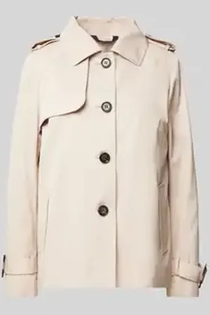 Christian Berg Trenchcoat met mouwtrensjes en steekzakken