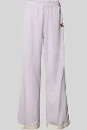 Fila Straight leg trainingsbroek met logobadge, model 