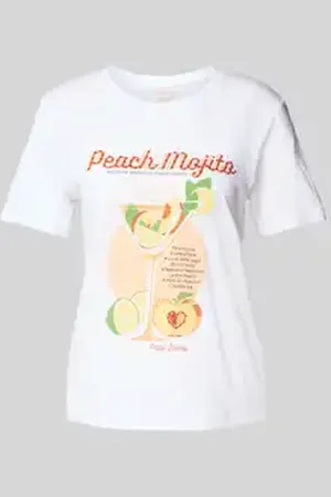 Pepe Jeans T-shirt met motief- en statementprint, model 