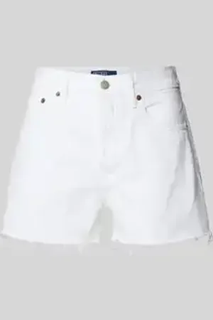 Ralph Lauren Korte regular fit jeans met franjes