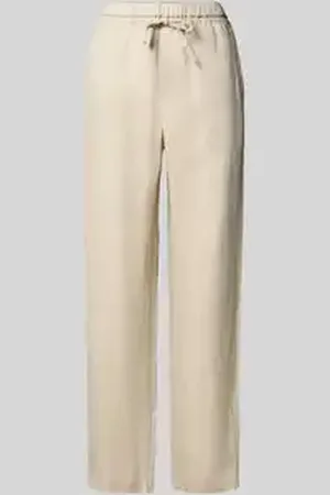 ECOALF Regular fit linnen broek met tunnelkoord, model 