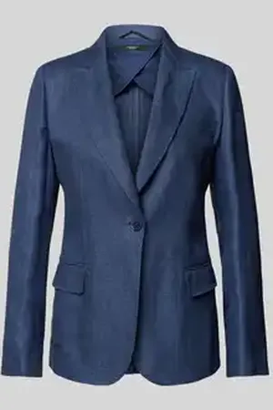 Max Mara Linnen blazer met reverskraag, model 