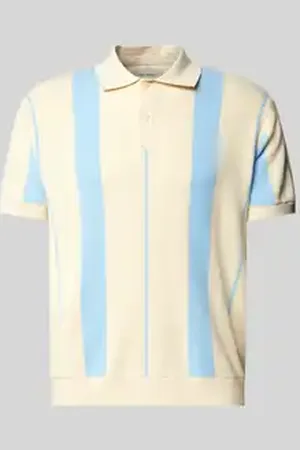 Blend Relaxed fit poloshirt met ribboorden, model 