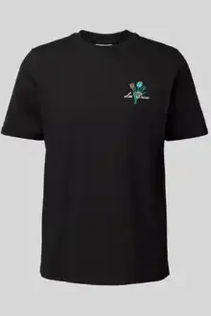 Les Deux T-shirt met labelstitching, model 