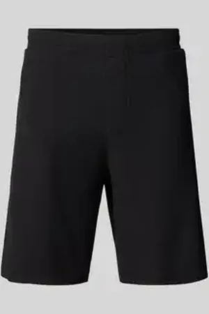 Review Regular fit sweatshorts met structuurmotief