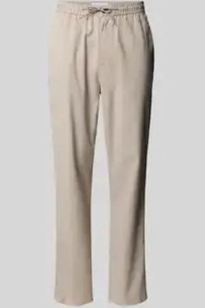 Les Deux Tapered fit stoffen broek met tunnelkoord, model 