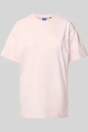 Hugo Blue T-shirt met opstaande kraag