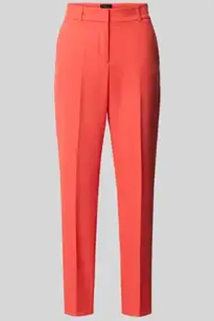 QS by s.Oliver Slim fit cigarette pants met riemlussen
