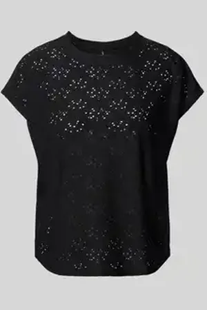 ONLY Regular fit T-shirt met etskanteffect model 