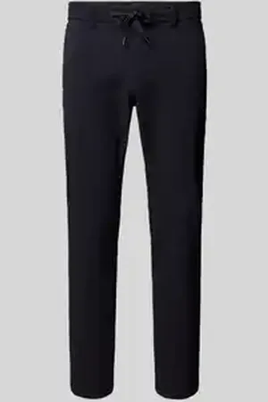 HUGO BOSS Tapered fit chino met structuurmotief
