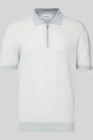 Gran Sasso Regular fit poloshirt met ritssluiting