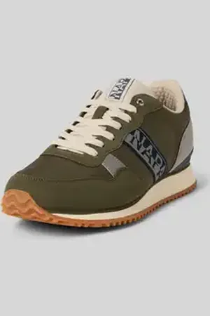 Napapijri Sneakers met vetersluiting en labeldetail