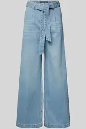 Scotch&Soda Wide leg jeans met strikceintuur