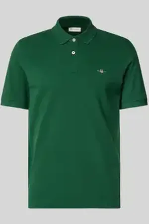 GANT Regular fit poloshirt met labelstitching