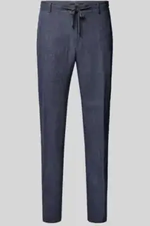 JOOP! Slim fit linnen broek met elastische band, model 