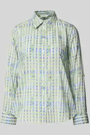 TOM TAILOR Regular fit blouse van een mix van katoen en modal