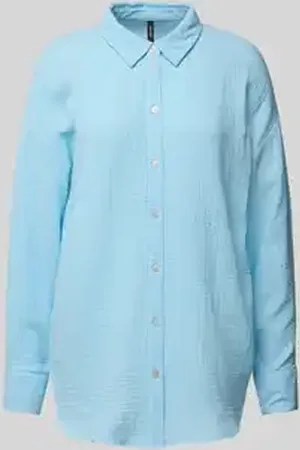 VERO MODA Loose fit overhemdblouse van puur katoen, model 